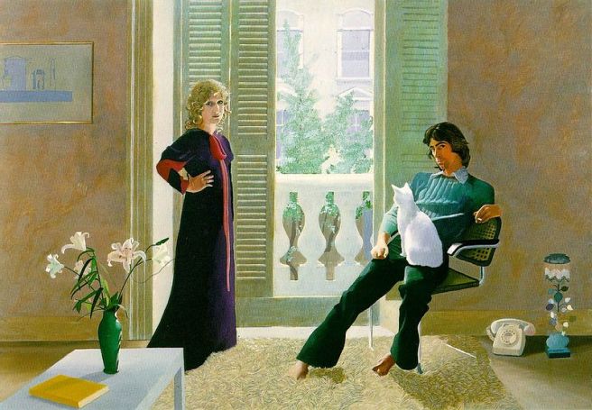 "Mr and Mrs Clark and Percy", David Hockney